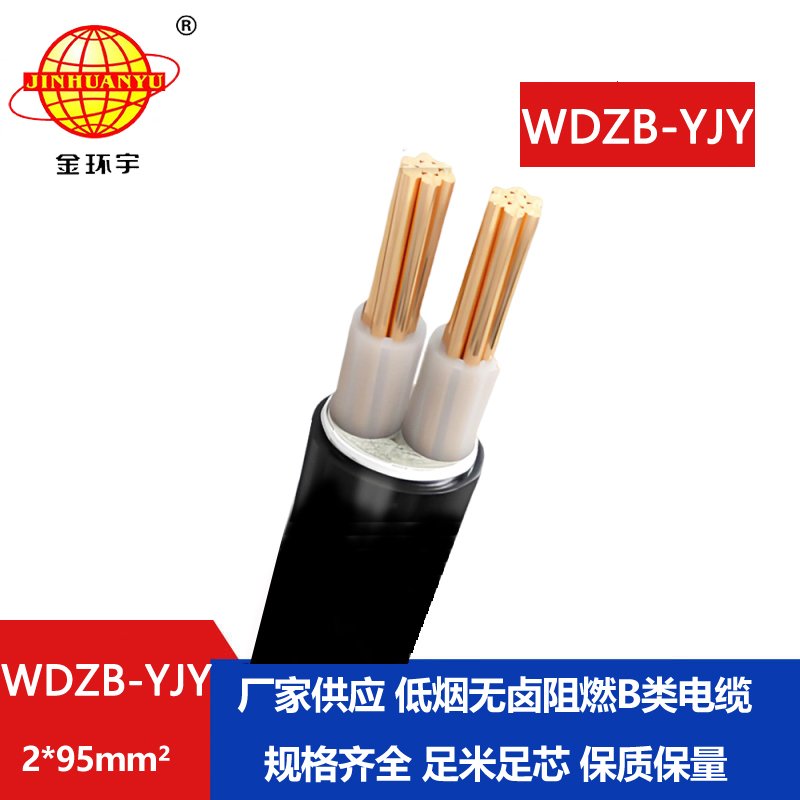 金环宇电线电缆 WDZB-YJY 2X95平方 深圳低烟无卤阻