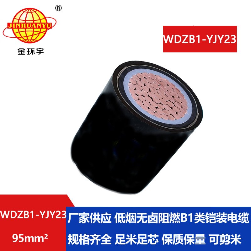 金环宇电线电缆 b1类阻燃铠装交联电缆WDZB1-YJY23-95低烟无卤电缆